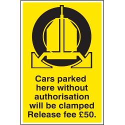 Cars Parked Here without Authorisation will be Clamped - Release Fee £50 - TESTTTTT!!!!! Cars Parked Here without Authorisation will be Clamped - Release Fee £50 - TESTTTTT!!!!!