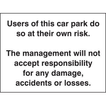 Users of this Car Park Do So At Own Risk - TESTTTTT!!!!! Users of this Car Park Do So At Own Risk - TESTTTTT!!!!!