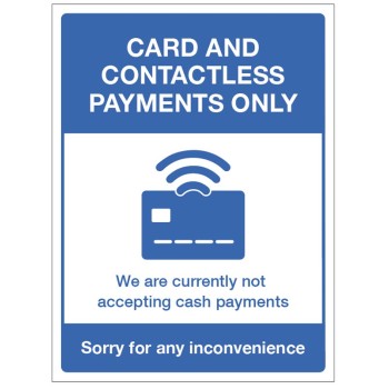 Card and Contactless Payments Only Card and Contactless Payments Only